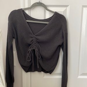 Hollister Dark Grey Sweater Adjustable
